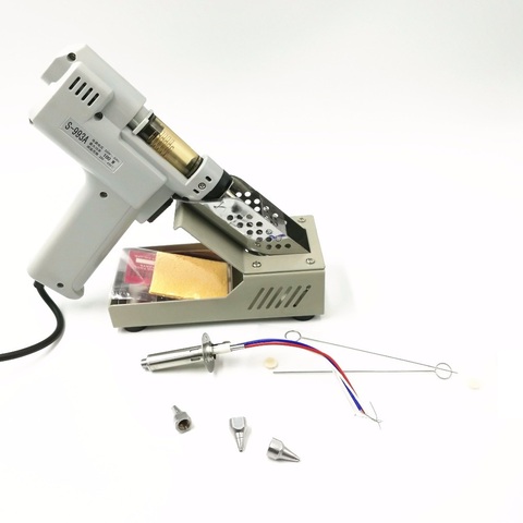 110 V/220 V pistola desoldadora eléctrica absorber arma S-993A eléctrica de vacío bomba desoldadora soldadura del lechón del arma 100 W ► Foto 1/6