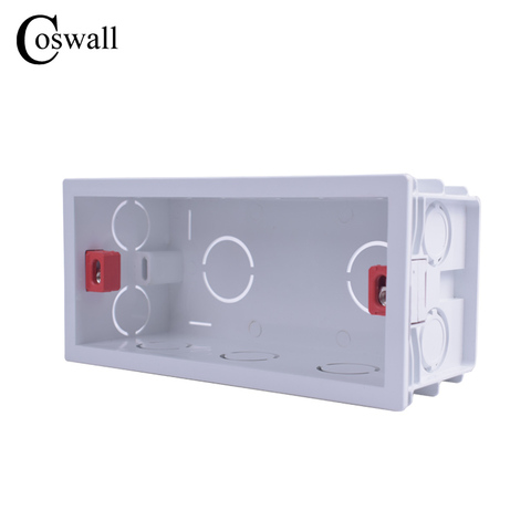 Coswall Super calidad 154mm * 67,5mm caja de montaje interna casete trasero para interruptores y enchufes de luz de pared de 144mm * 72mm ► Foto 1/6