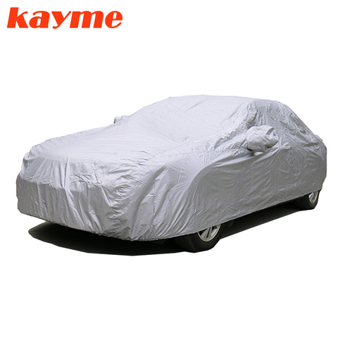 Kayme universal completo coche cubre a prueba de polvo al aire libre UV protección de la nieve 170 T poliéster cubierta para Suv toyota bmw vw ► Foto 1/6