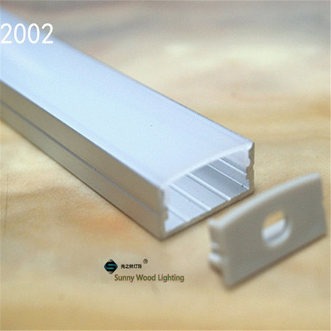 2-20 unids/lote 20 inch/pc 20mm doble fila led canal perfil de aluminio para dual bar luz 50 cm led ► Foto 1/6