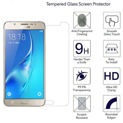 De vidrio templado para Samsung Galaxy J7 Neo J701 J7 2016 J710 2017 J730 caso Protector de pantalla en J7 J700 DUOS J7 Core J7 Metal 2016 ► Foto 1/6