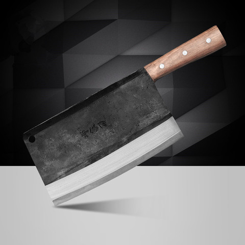 DENG-cuchillo de Chef profesional de acero al carbono, Manual forjado, corte de cocina, carne, verdura, rebanador para el hogar, Envío Gratis ► Foto 1/1