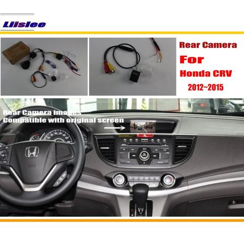 Cámara de marcha atrás de Vista trasera automática para coche, Compatible con pantalla Original, para Honda CRV CR-V, 2012, 2013, 2014, 2015 ► Foto 1/5