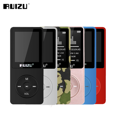 2016 de 100% versión original en inglés ultrafino MP3 Player con 8 GB de almacenamiento y pantalla de 1,8 pulgadas puede jugar 80 h ¡original RUIZU X02 ► Foto 1/6