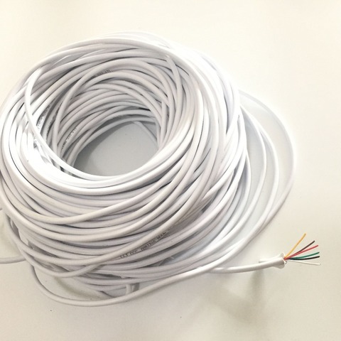 Cable de 6 cables de 40M, 0,2x6P, 10M/15M/20M/30M para vídeo, intercomunicador, vídeo en Color, cable de portero automático, timbre cableado ► Foto 1/2