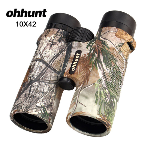 Binoculares ohhunt 10X42 para caza, telescopio impermeable, Camuflaje, alta potencia, prismáticos de gran angular HD ► Foto 1/1