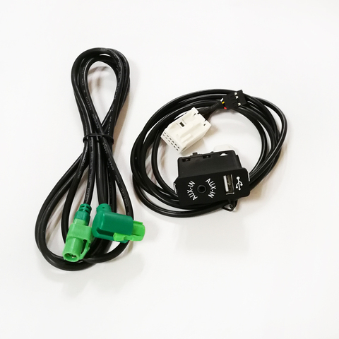 Biurlink-cambiador de CD de coche de 150CM, AUX-IN mazo de cables de Audio estéreo/USB, botón de interruptor AUX, Kit para MINI COOPER para BMW E60 ► Foto 1/6