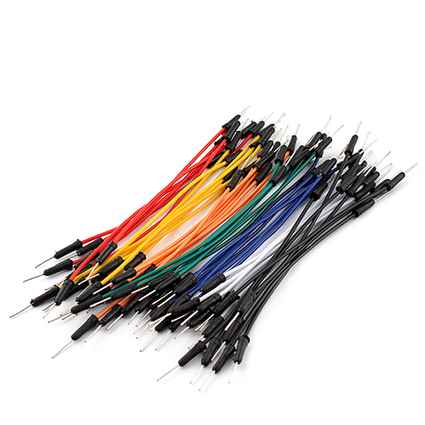 Smart Electronics Cable de alambre de salto macho a macho cables de puente flexibles para arduino Breadboard DIY Kit de inicio 65 unids/lote ► Foto 1/6