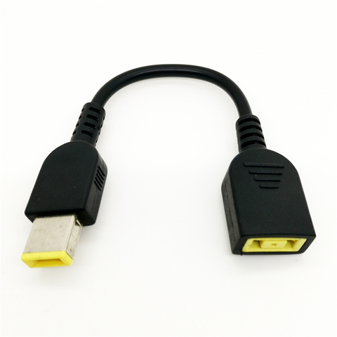 DC cuadrado USB macho hembra a macho conversor adaptador de corriente Cable de conector de Cable para Lenovo Thinkpad adaptador de cargador 15cm ► Foto 1/1