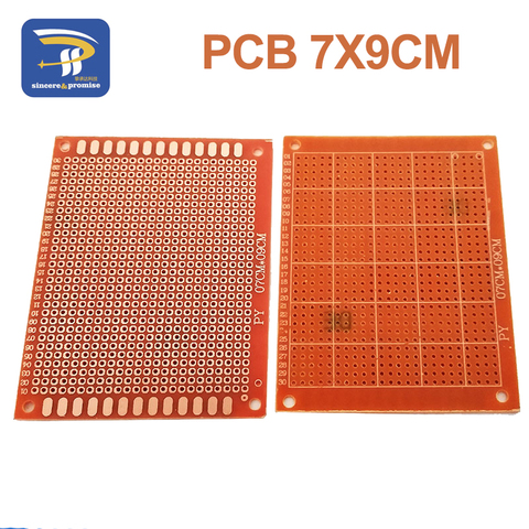 10 Uds 7x9cm 7*9cm prototipo de un solo lado 2,54mm PCB tablero universal Experimental placa de cobre de baquelita placa de circuito ► Foto 1/6
