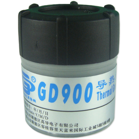 Pasta de grasa de conductividad térmica, 30g, gris Nano GD900 que contiene plata, compuesto de disipador de calor de silicona 4,8 w/m-k para CPU ► Foto 1/3