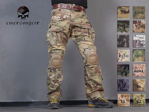 Los hombres militar caza BDU pantalones EMERSON contra G3 táctico pantalones con la rodilla Multicam negro AOR, ► Foto 1/6