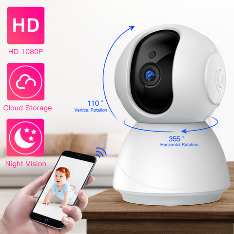 Cámara inalámbrica de seguridad SDETER 1080P 720P, cámara IP WiFi CCTV, cámara de vigilancia de visión nocturna, Monitor para bebés, cámara para mascotas P2P Cam ► Foto 1/6