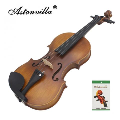 Astonvilla-esmalte exquisito de violín Vintage, barniz subbrillante, hecho a mano, estilo Retro antiguo, Panel de abeto de violín ► Foto 1/1