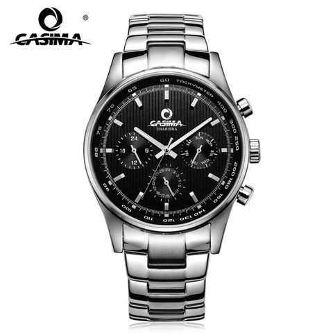 Relojes de marca de lujo para hombre, vestido clásico de negocios, reloj de cuarzo Wirst para hombre, acero inoxidable 316L, resistente al agua # CASIMA 5114 ► Foto 1/1