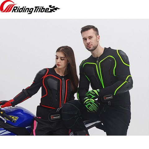 Chaqueta protectora de motocicleta para hombre y mujer, prenda motorista con protección total corporal de la columna y el pecho, accesorio de seguridad ideal para motocross, HX-P20 ► Foto 1/6