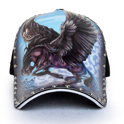 Original 3D Impresión de estilo chino dragón Pavo Real elefante cráneo águila gorra de béisbol de las mujeres de los hombres de moda Snapback gorro de Hip Hop ► Foto 1/6