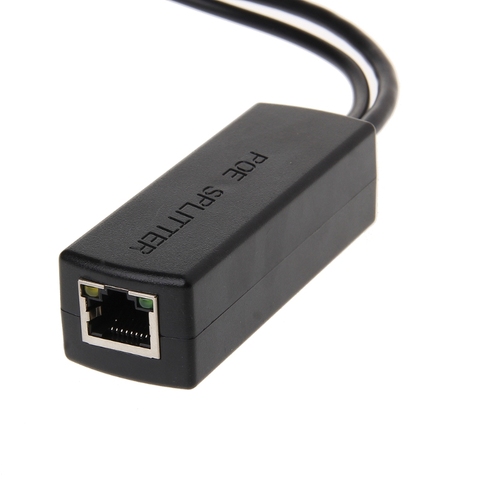 Adaptador divisor de PoE para cámara IP 10/100M IEEE802.3at/af, alimentación sobre Ethernet, 80x27x2 2mm/3.15x1.06x0.87in ► Foto 1/6