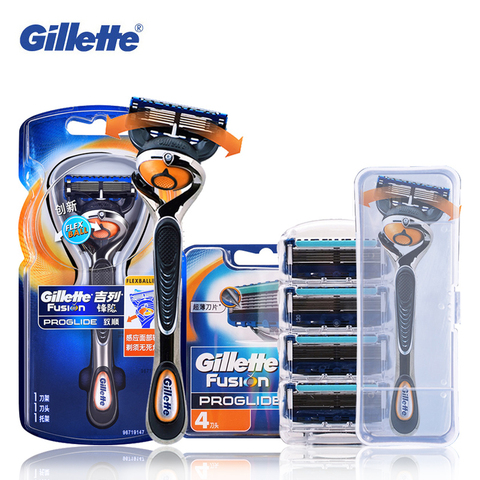 Gillette fusión ProGlide cuchillas de afeitar FlexBall marca máquina de afeitar lavable afeitadora recambios de la maquinilla de afeitar de seguridad ► Foto 1/6