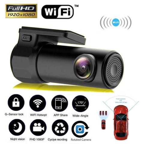 Coche DVR cámara de salpicadero FC106 WiFi inteligente DVR 5MP cámara de 170 grados coche inalámbrico Dash Full HD 1080P VERSIÓN NOCTURNA conducción grabadora de vídeo ► Foto 1/6