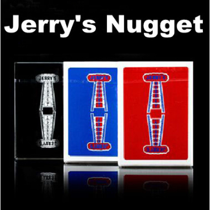 Jerry's Nugget naipes Poker (parte trasera roja/azul disponible) trucos de magia Close Up Illusions Gimmick Prop Mentalism Comedy ► Foto 1/3
