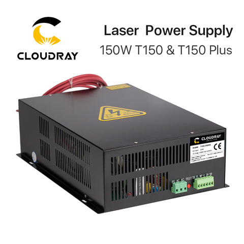 Fuente de alimentación láser CO2 de 150W Cloudray para máquina cortadora de grabado láser CO2 HY-T150 serie T/W Plus con garantía larga ► Foto 1/6
