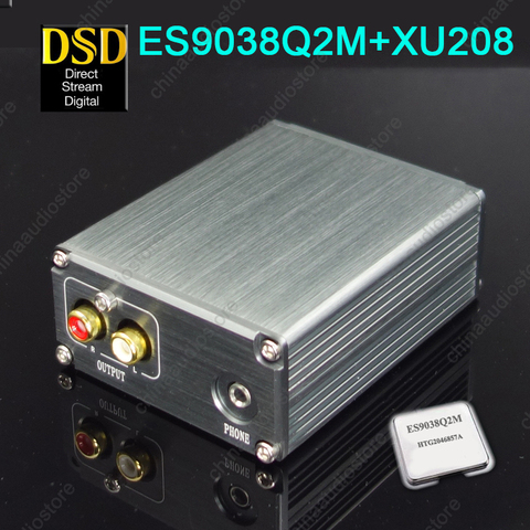 Mini tarjeta de sonido USB DAC ES9038Q2M ES9038 XMOS XU208, salida de auriculares DSD Native, Audio Hi-Fi, adaptador de CA de 100V-240V ► Foto 1/4