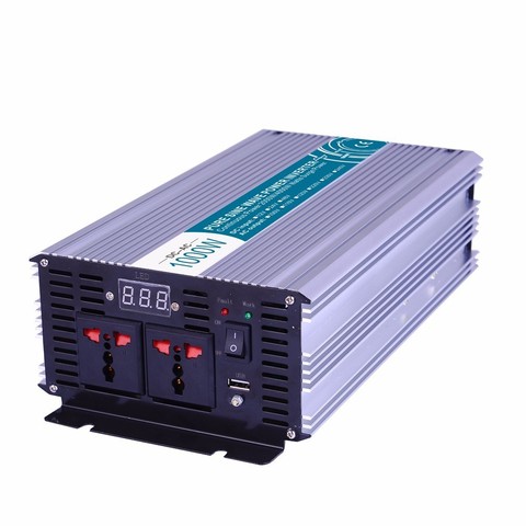 1000 W de Onda Sinusoidal Pura Inversor, DC 12 V/24 V/48 V A AC 110 V/220 V, Inversor de Red De Energía, solar Inversor, Convertidor de voltaje Para El Hogar ► Foto 1/1