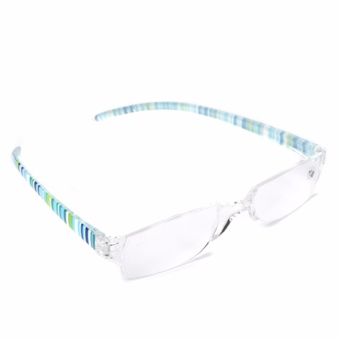 Unisex rayas gafas de lectura resina lente claro la presbicia ligero gafas + 1,0/+ 1,5/+ 2,0/+ 2,5/+ 3,0/+ 3,5/+ 4,0 ► Foto 1/6