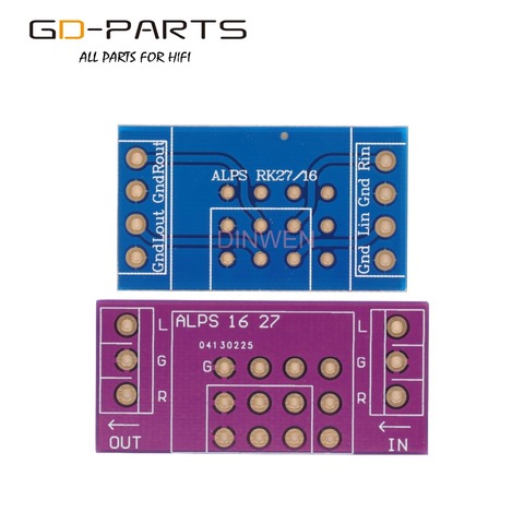 Lados dobles FR4 adaptador de PCB placa de circuito para Alpes RK16 RK27 potenciómetros de volumen Hifi Audio DIY 1 unid ► Foto 1/6