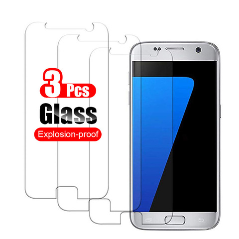 3 piezas para Samsung Galaxy S7 Protector de pantalla de vidrio templado para Samsung Galaxy S7 G930F G930 película protectora de vidrio 9 H ► Foto 1/6