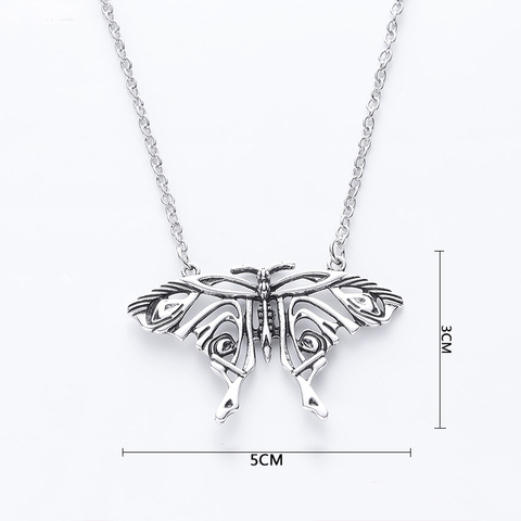 Mamma Mia-cadena con colgante de mariposa antigua para mujer, collar de mariposa grande, accesorios de moda de la joyería ► Foto 1/5