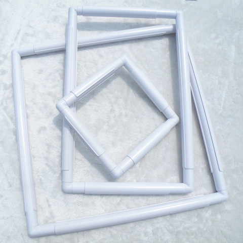 Aro cuadrado de marco a presión de plástico para punto de cruz con cuentas, herramienta de bordado artesanal ► Foto 1/4