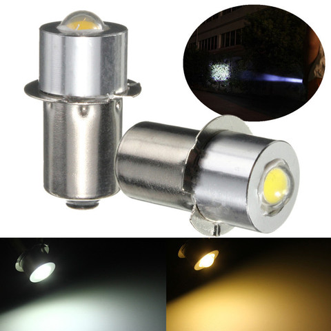 Bombilla de luz LED P13.5S PR2, 1W, 90 lúmenes, blanco puro cálido, para Interior de bicicleta, foco de luz de trabajo, DC18V ► Foto 1/6