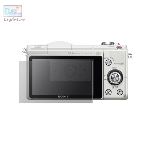 Auto-adhesivo vidrio templado/película funda protectora de pantalla LCD para Sony A5000 A6000 A6300 A6400 ILCE-5000 ILCE-6400 ILCE-6300 ► Foto 1/4