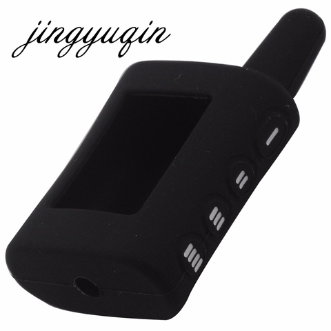 Jingyuqin-funda de silicona para alarma de coche de dos vías, cubierta de mando A distancia LCD para Scher-kan Magicar A/B, 5 colores ► Foto 1/5