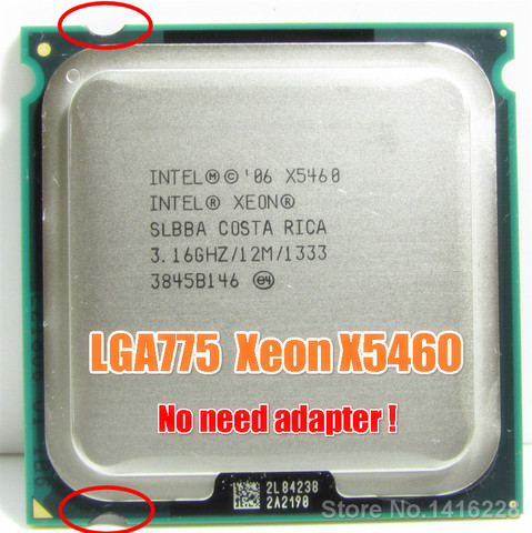 Intel-Procesador Intel Xeon X5460, de 3,16 GHz, 12MB, 1333MHz, cpu que funciona en la placa base LGA 775 ► Foto 1/5