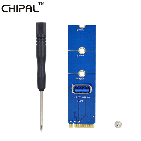 CHIPAL-tarjeta de transferencia de alta velocidad NGFF M.2 a USB 3,0, adaptador M2 a USB3.0 para tarjeta elevadora PCI-E para máquina de minería BTC LTC ETH ► Foto 1/6