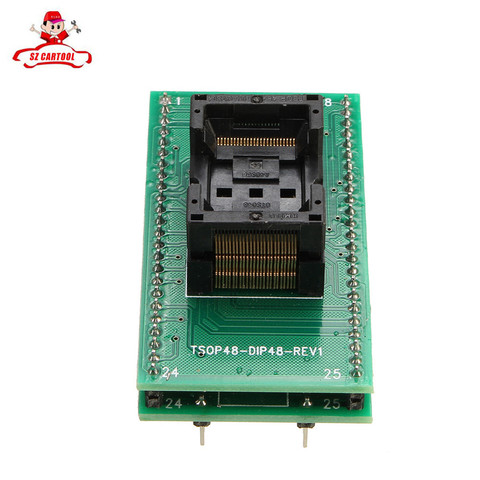 TSOP-48-0.5-OTS04B de adaptador de enchufe TSOP48 a DIP48, para programador RT809H y TNM5000 y XELTEK USB ► Foto 1/6