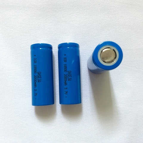 3 uds 18500 batería 3,7 V 2000mAh batería recargable 18500 batería ► Foto 1/1