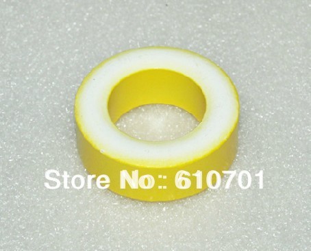 Inductor de potencia de núcleo de hierro, anillos de ferrita, Color amarillo, blanco, 40x23,5x15mm, T157-26, 1 ud. ► Foto 1/2