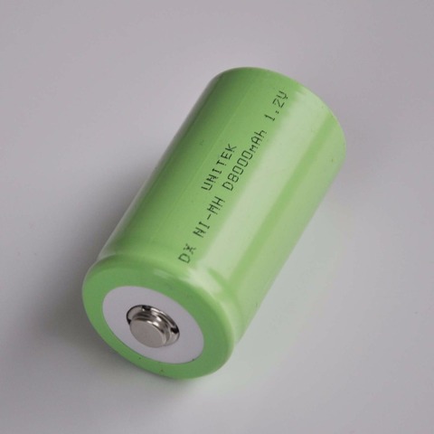 1-5 unids v. 8000 V NI-MH batería recargable mAh R20 R20 D tamaño NIMH NI MH celda para horno a gas quemador LED linterna y reloj ► Foto 1/2