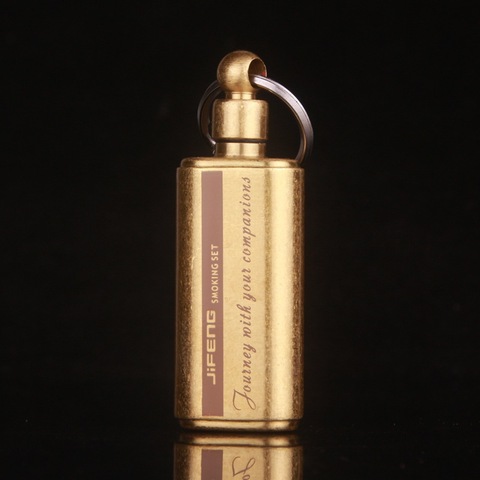 JIFENG marca cobre puro de alta calidad portátil 15ML botella de aceite, pequeñas botellas de queroseno ► Foto 1/3