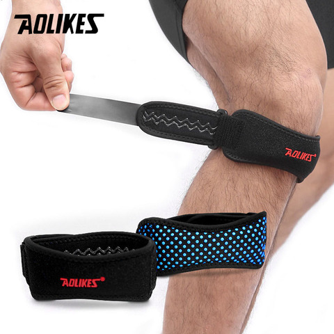 AOLIKES-rodillera de baloncesto transpirable ajustable, Protector de protección para rótula, 1 Uds. ► Foto 1/6