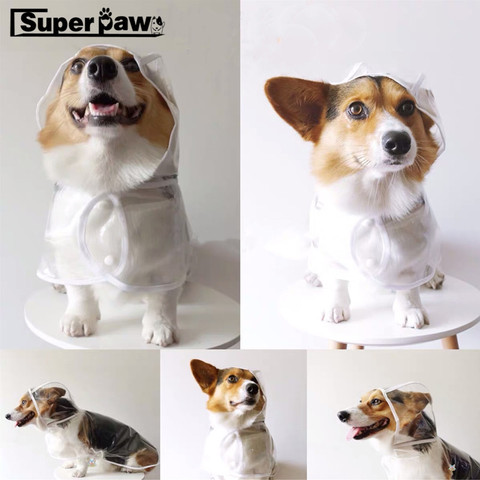 Chubasquero de cachorro impermeable para mascotas, capa de lluvia transparente, ropa para perros pequeños, Chihuahua, Corgi, Yorkie, GGC21 ► Foto 1/6