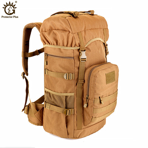 Bolsas de Camping de gran capacidad para hombre, Mochila Táctica Militar de 50L, mochila de viaje para senderismo y montañismo ► Foto 1/6