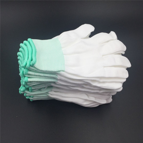 Guantes de mano finos de algodón para trabajo en jardín, 5 pares, para jardinería, trabajo, soldadura, carpintería ► Foto 1/6