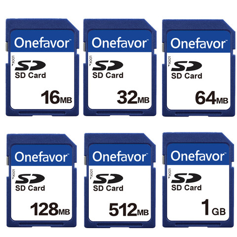 Onefavor 16 MB 32 MB 64 MB 128 MB 256 MB 512 MB 1 GB 2 GB SD Secure Digital tarjeta de memoria Flash ► Foto 1/2