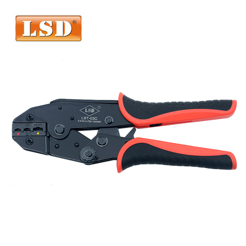 Terminal aislado crimper herramienta que prensa para 0,5-6mm2 termorretráctil herramienta de crimpado de terminal LST-03C herramienta alicates ► Foto 1/5