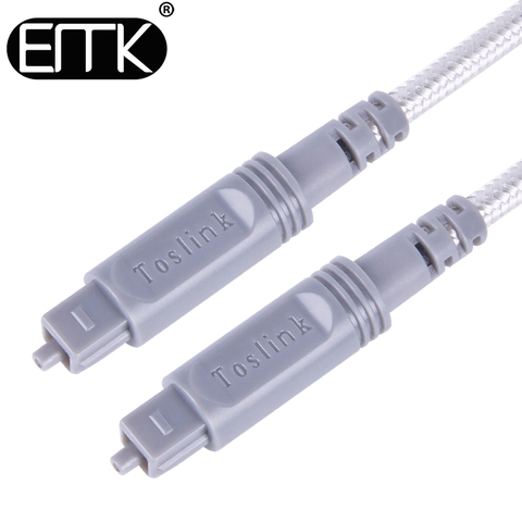 Cable de salida de audio digital óptico EMK SPDIF, 1m, 2m, 3m, 5m, 10m, 20m, 30m ► Foto 1/6